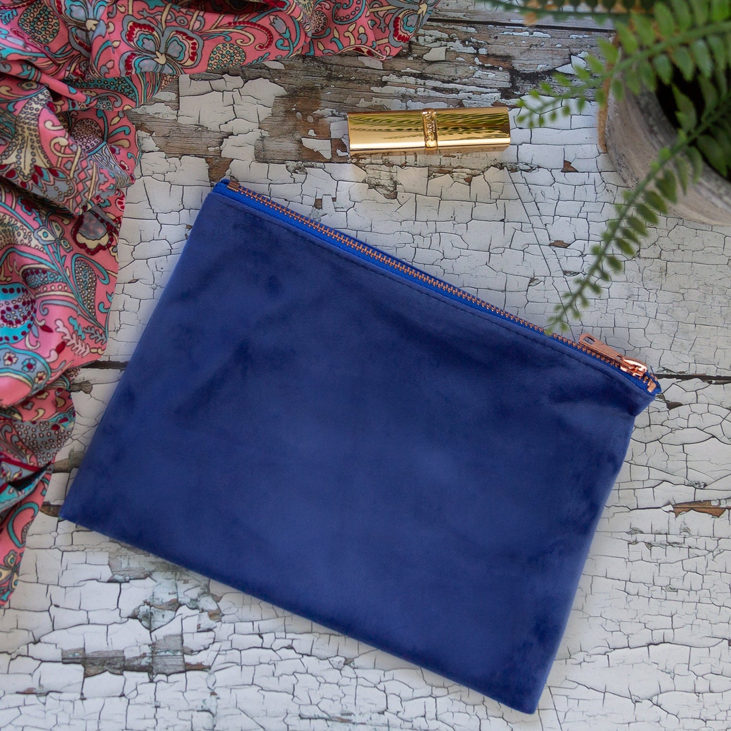 Velvet Make Up Bag for Her, Personalised Cosmetic Bag, Gift for Mum, Nana, Bridesmaid