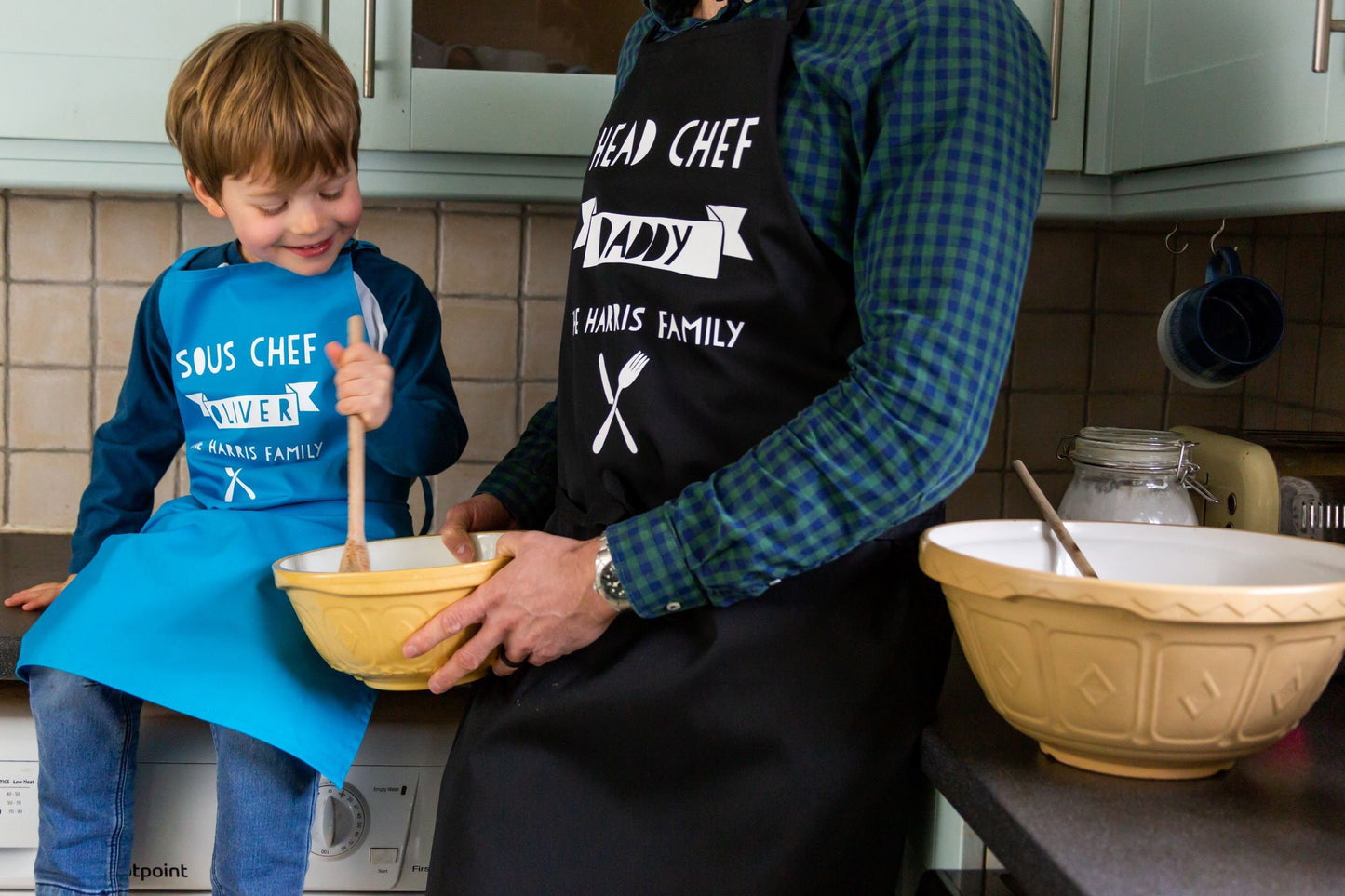 Head Chef and Sous Chef Apron Set